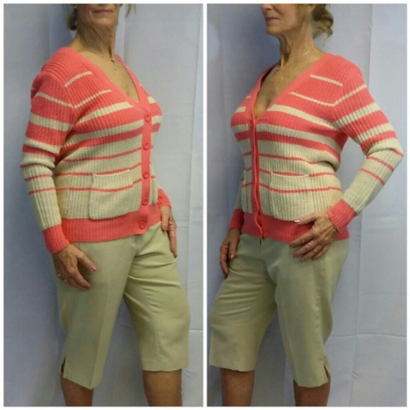 Boyfriend Fit Striped Sweater, size Small - Picture 4 of 8